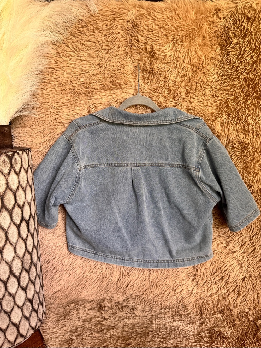 HYFVE Light Blue Crop Denim Jacket